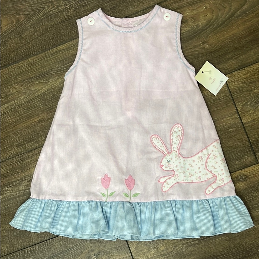 NWT Petit Ami Bunny Dress, Size 18 Months